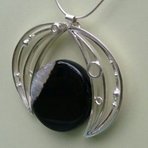 Lucy Erskine, pendant, stone and sterling