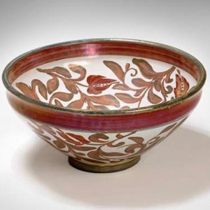 Scott Barnim, lustre bowl, ceramic