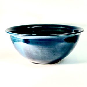Catherine Weir, 'bowl', mid-fired ceramic with blue glaze