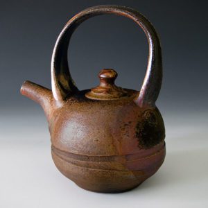 Terry Osborne, Teapot, wood fired ceramic