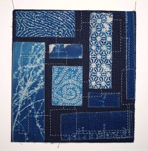 Karen Thiessen, Summer of '22', cyanotype textile